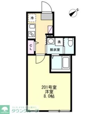 ベイルーム長津田フロントの物件間取画像